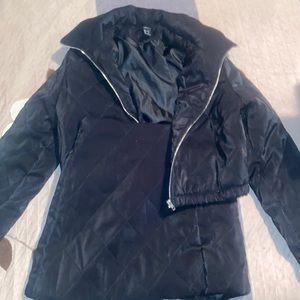 Puffer jacket and skirt set black Medium